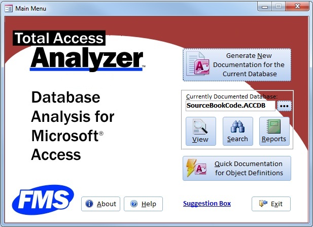 Microsoft Access Database Documentation and Analysis Wizard