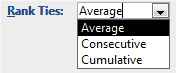 Ranking Calculation Options